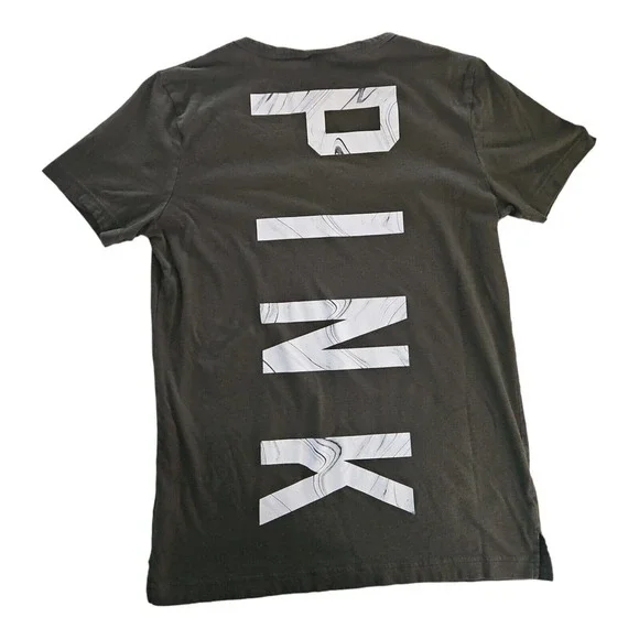 Victoria's Secret Shirt XS Women's Short Sleeve Green Casual Graphic Print - Picture 5 of 6